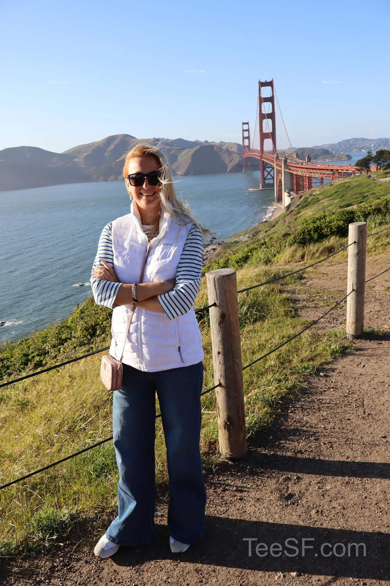 golden Gate Bridge Overlook Portrait during a Stripe Sessions 2026 visit in San Francisco.